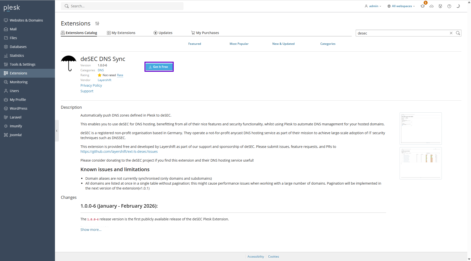 desec-extension-install